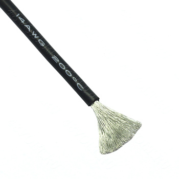 Силиконовый провод 14 awg черный